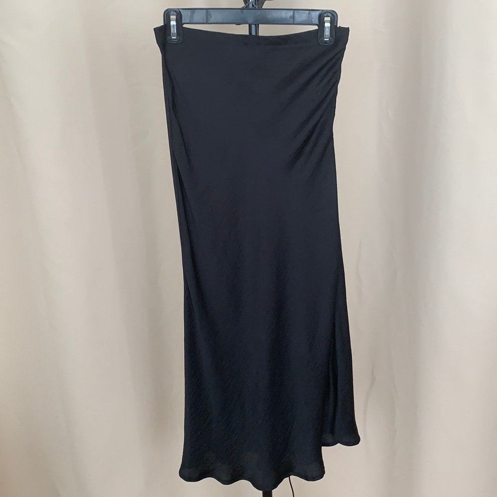 Women’s silk slip mid length A line slip skirt